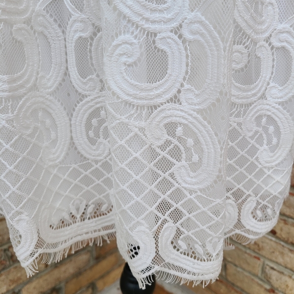 Altar'd State Lace Halter Neck White Dress Small - Picture 3 of 5